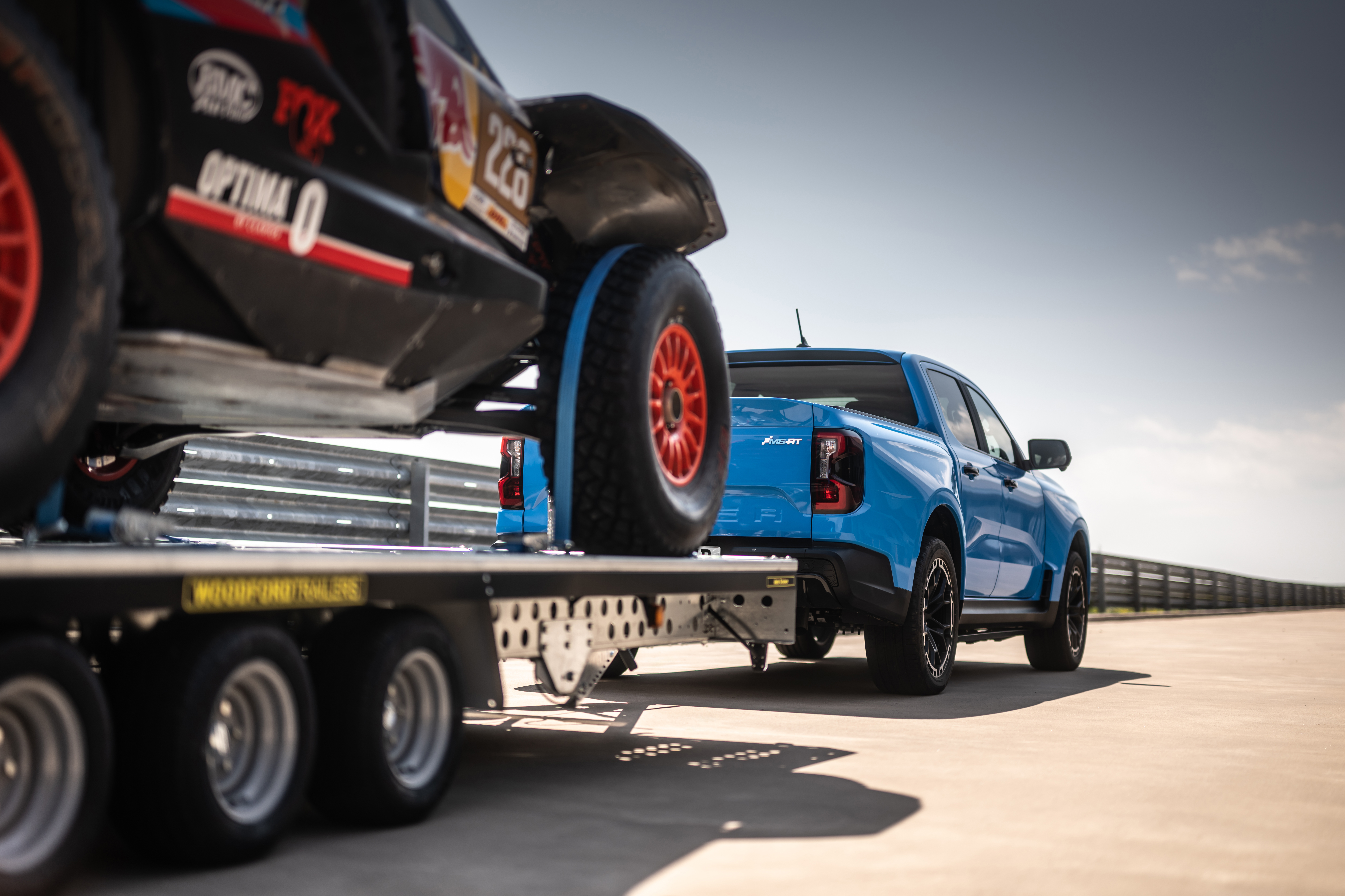 The Ford Ranger MS-RT PHEV. License valid for earned editorial, press releases, press kits. All non-broadcast digital and online media Region: Global. This content is solely for editorial use and for providing individual users with information. Any storage in databases, or any distribution to third parties within the scope of commercial use, or for commercial use is permitted with written consent from Ford in Europe GmbH only.